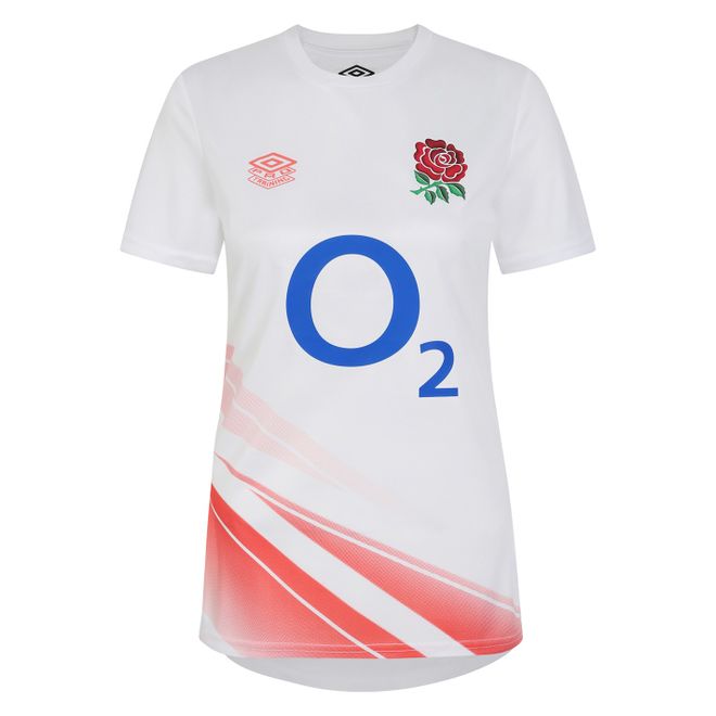 Womens England Rugby Warm Up Shirt 2023 2024