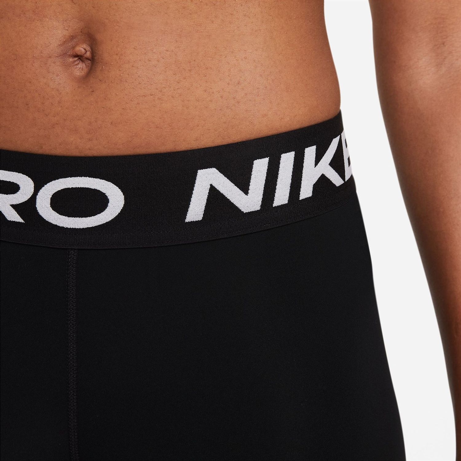 Black Nike Womens Pro Mid Rise Mesh Panelled Leggings - Get The Label
