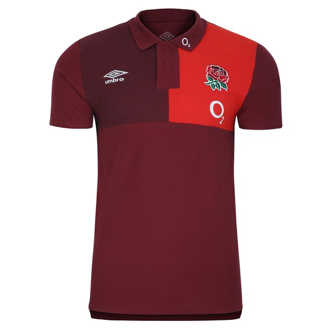 England Rugby Cvc Polo Shirt 2023 2024 Adults