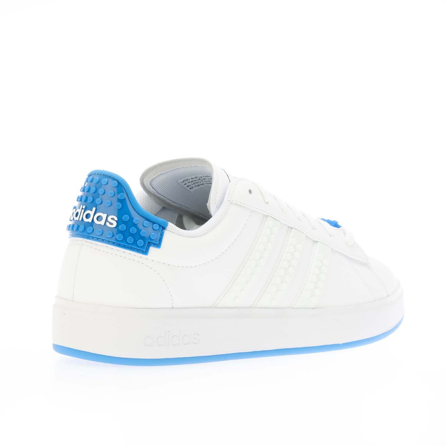 adidas Mens Grand Court X LEGO 2.0 Trainers in White blue
