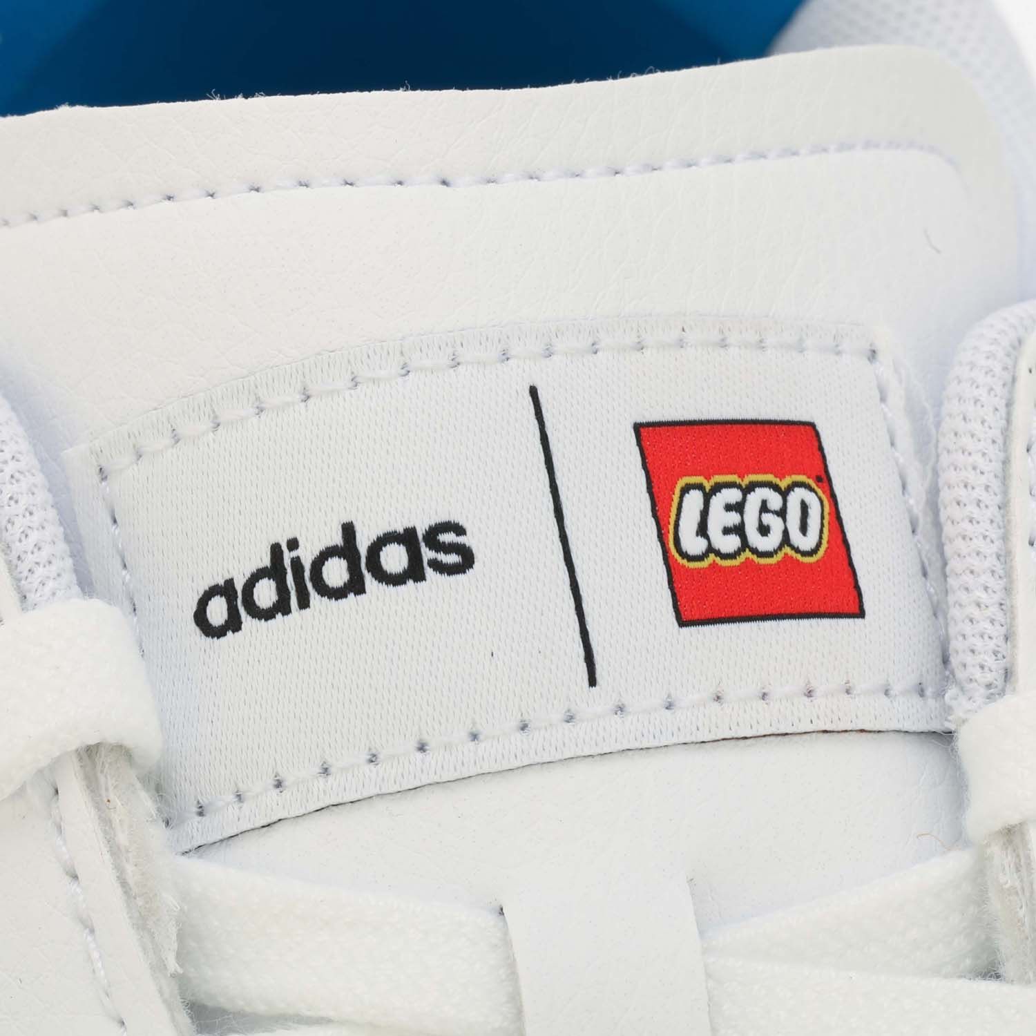 adidas Mens Grand Court X LEGO 2.0 Trainers in White blue