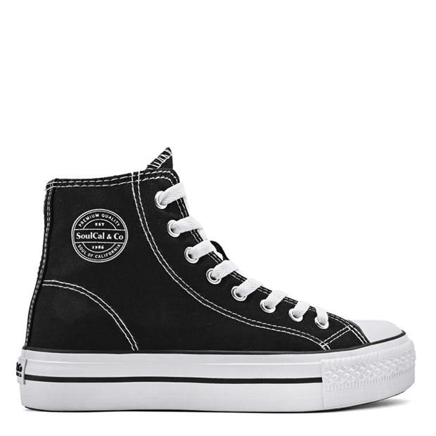 Womens Canvas High Top Trainers