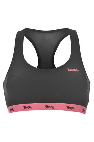 black pink lonsdale Womens Cropped Bra - Get The Label