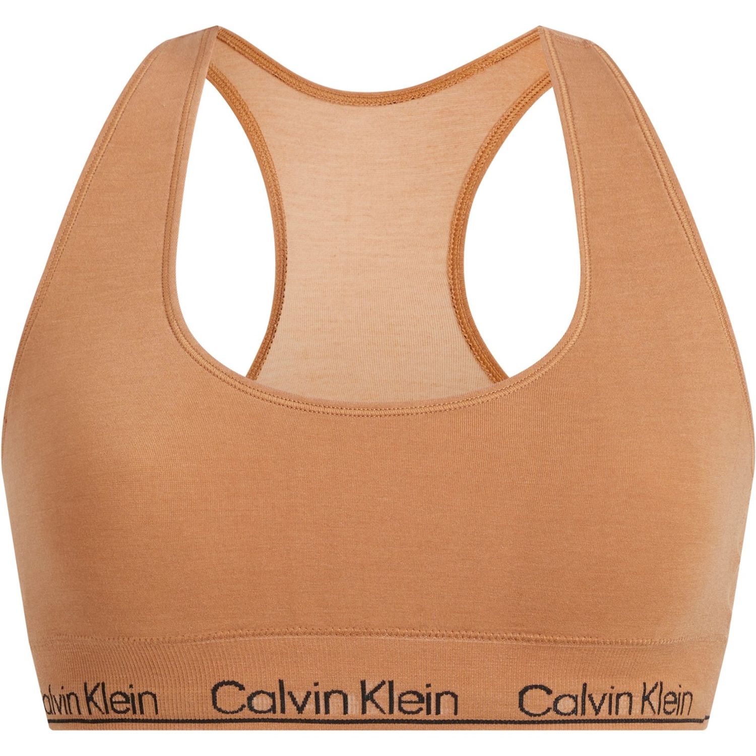 Calvin Klein Modern Seamless Racerback Bralette - Brown, £14.00