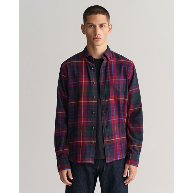 Fit Plaid Flannel Checked Shirt
