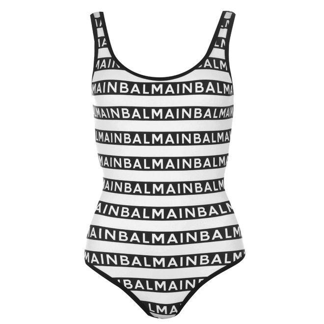 Logo Stripe Swimsuit