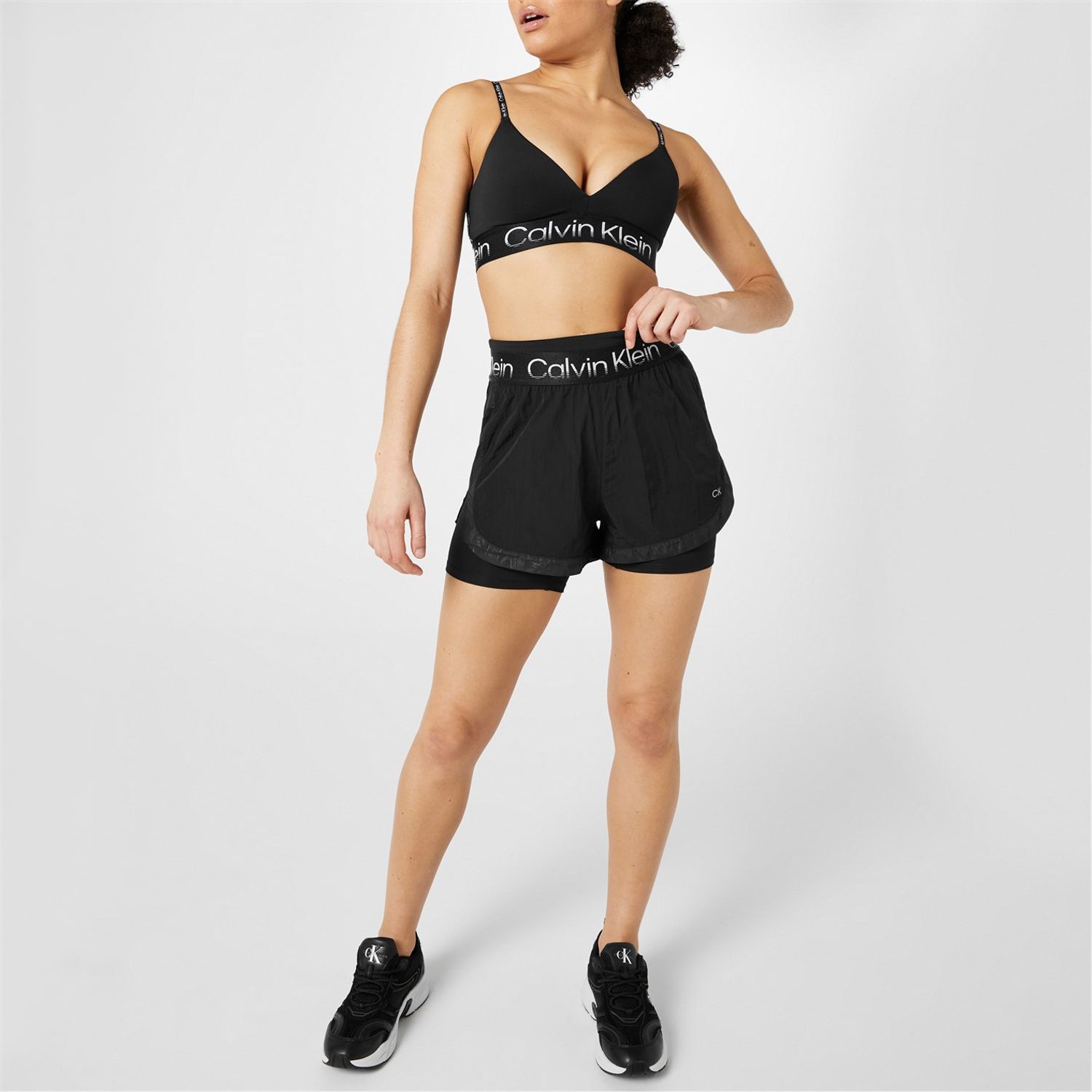 Black Calvin Klein Performance In 1 Gym Shorts - Get The Label