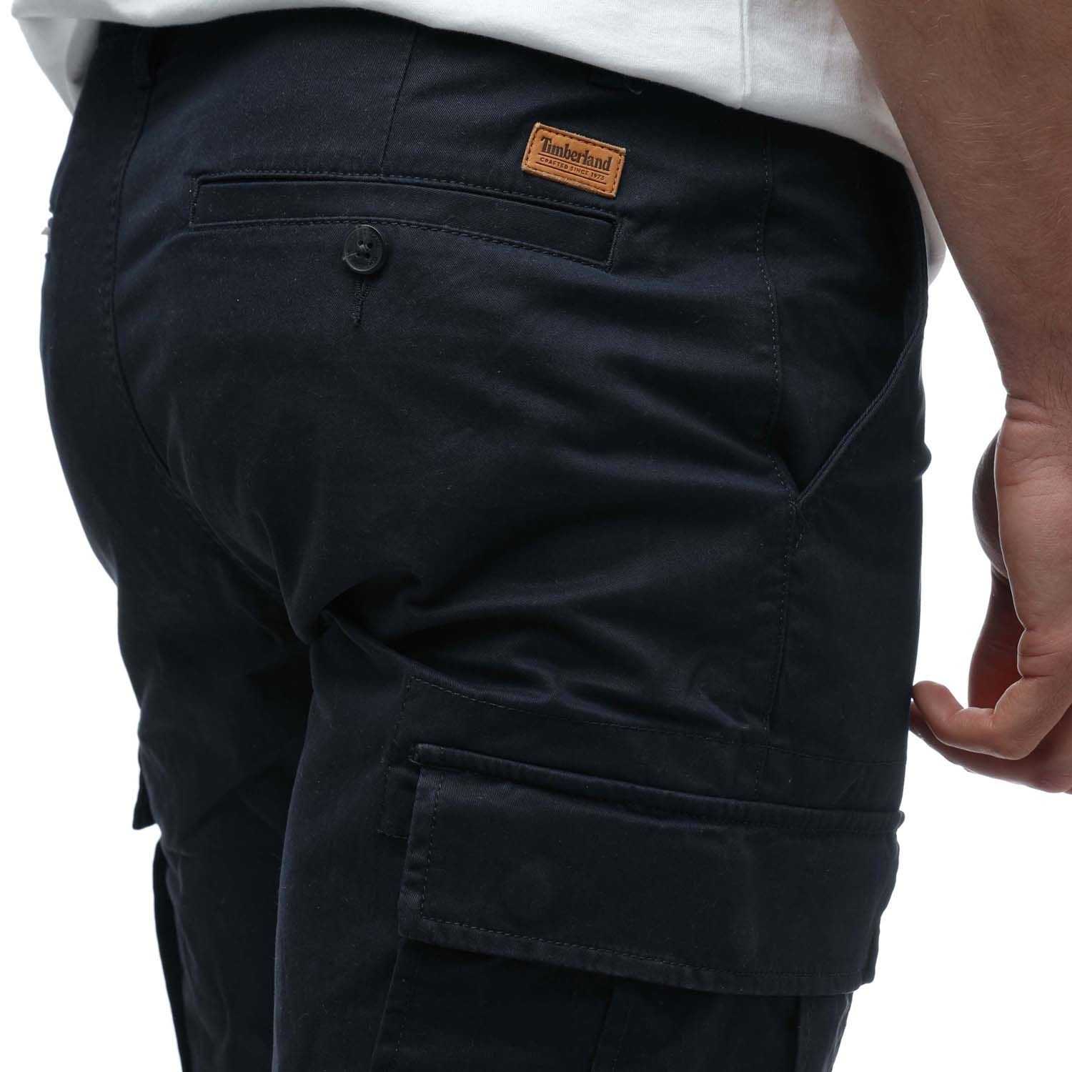 Navy Timberland Mens Outdoor Cargo Pants - Get The Label