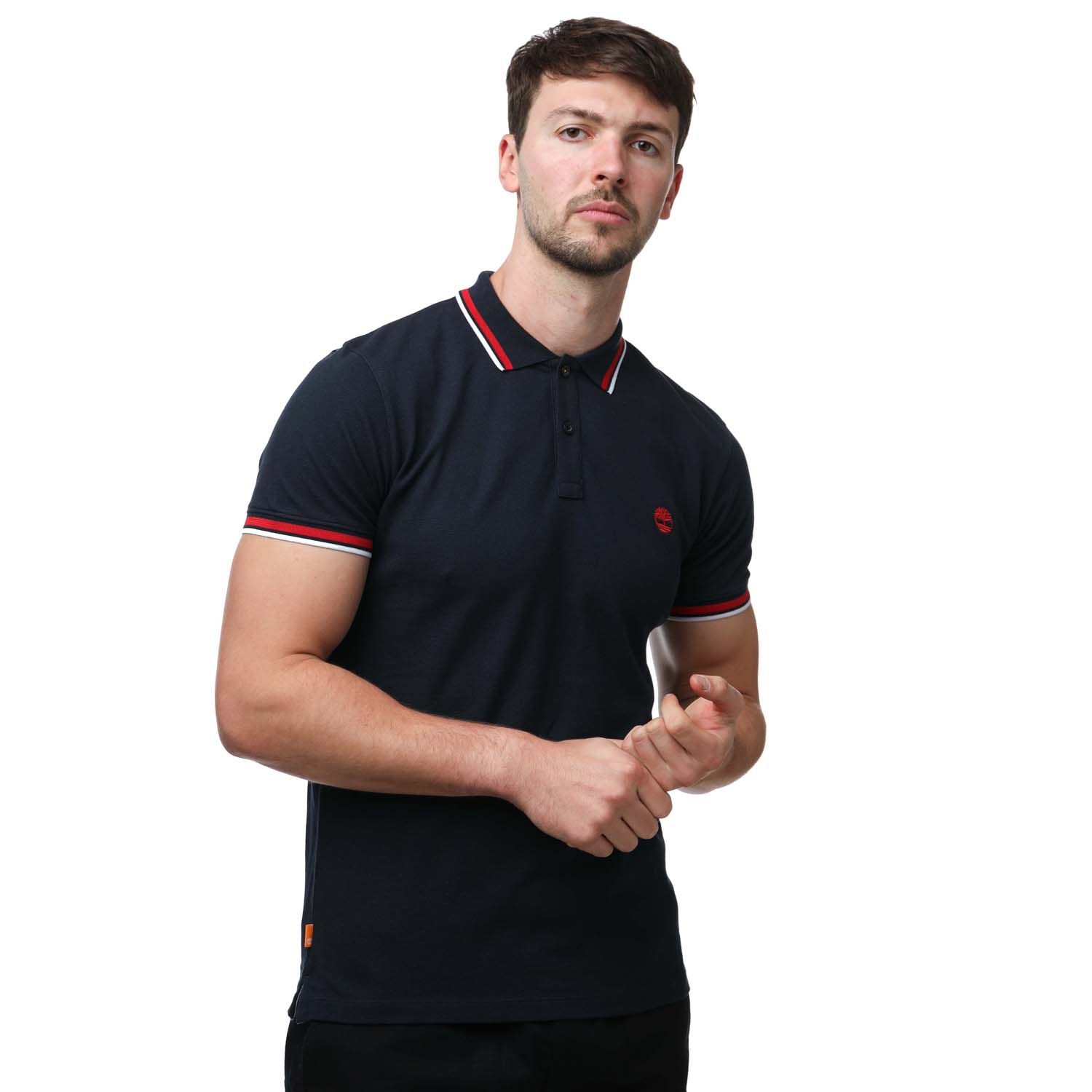 Mens Millers River Tipped Polo Shirt