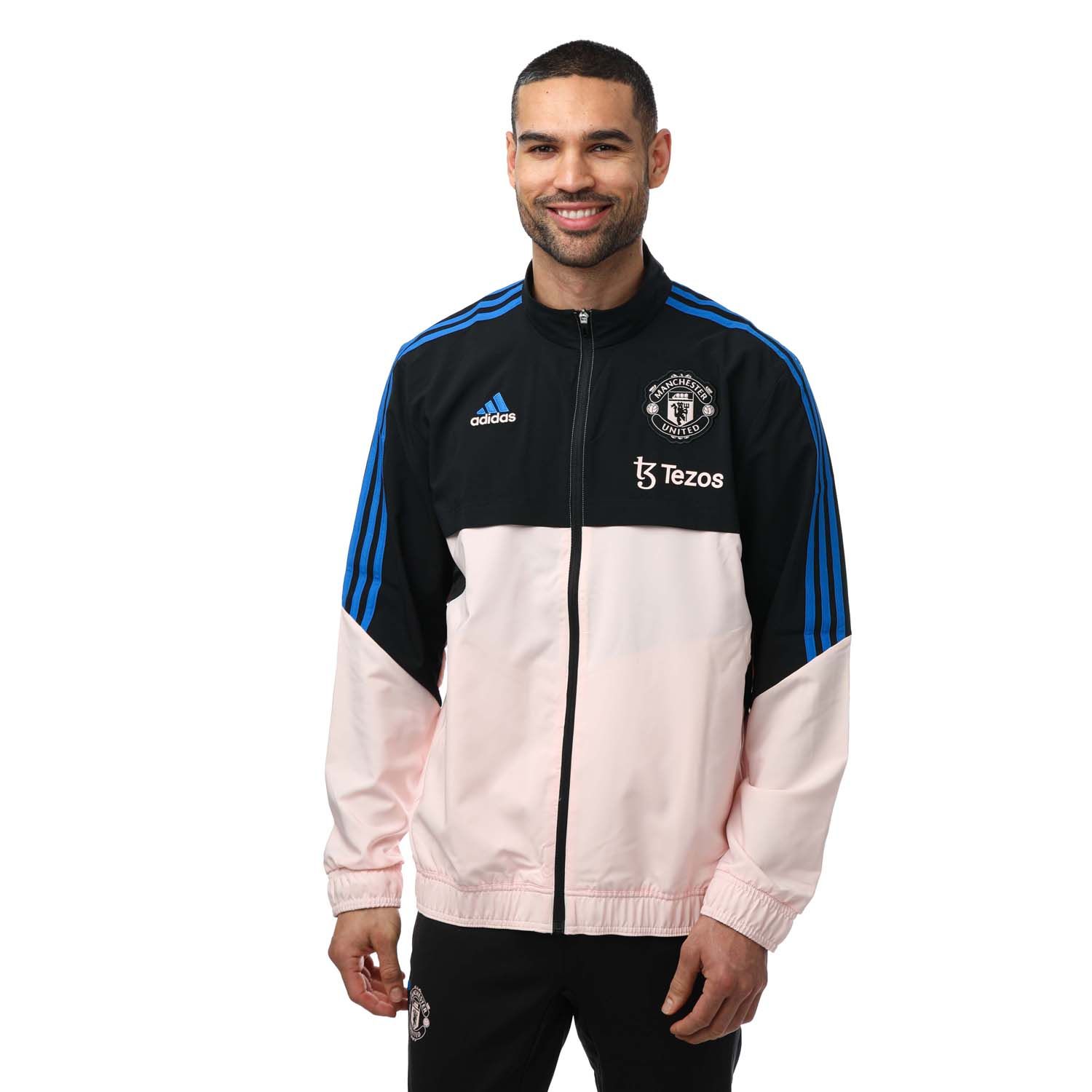 black pink adidas Mens Manchester United Presentation Jacket - Get The ...