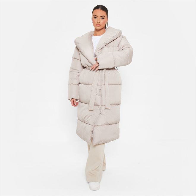 Padded Belted Puffer Coat