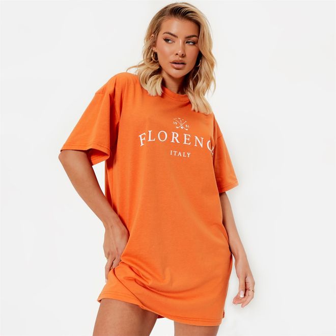 Florence Graphic Oversized T-Shirt Dress