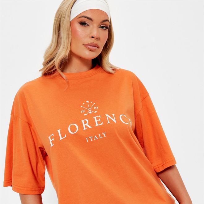 Florence Graphic Oversized T-Shirt Co Ord