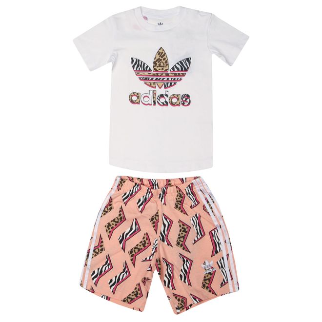 Baby Graphic Print Shorts And Tee Set