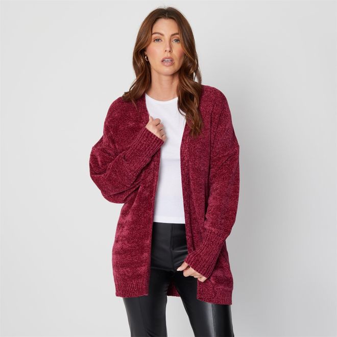 You Ladies Chenille Knit Batwing Cardigan