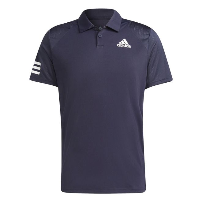 Mens Club Tennis 3 Stripes Polo Shirt