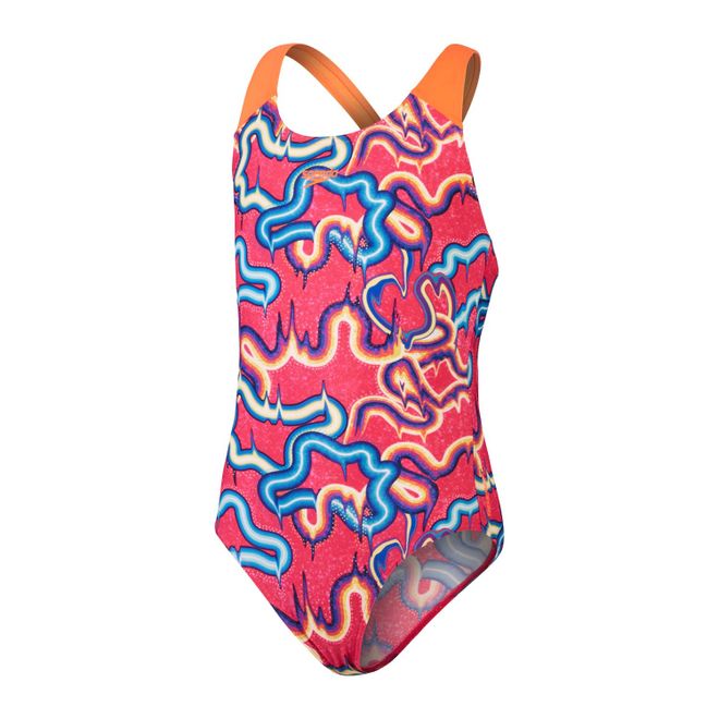 Girls Digital Allover Splashback Swimsuit
