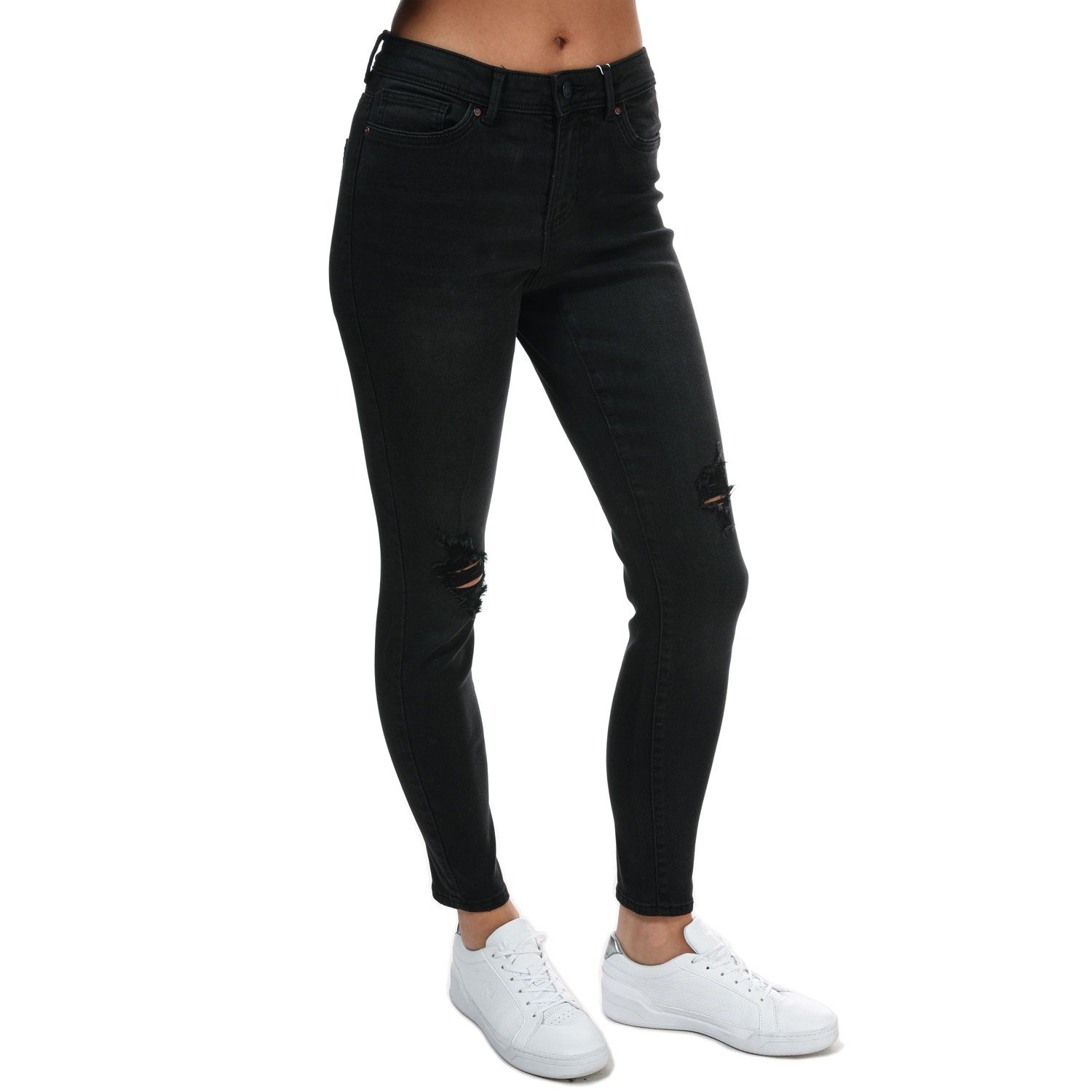 Womens Wauw Life Skinny Destroyed Jeans