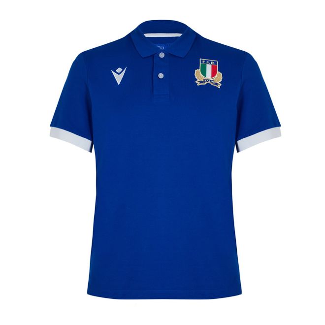 Italy Rugby Home Polo Shirt 2023 2024 Adults