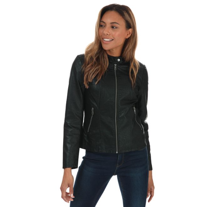 Womens Melisa Faux Leather Jacket