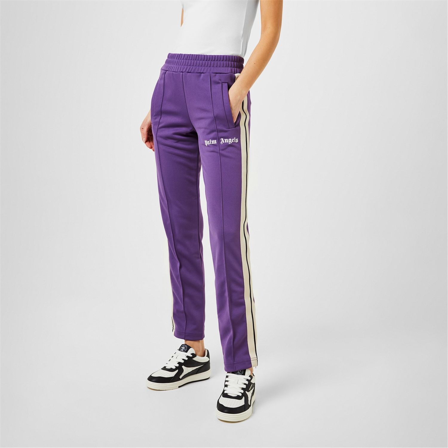 PURPLE TRACK PANTS in purple - Palm Angels® Official
