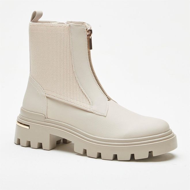 Zip Front Chunky Sole Boot