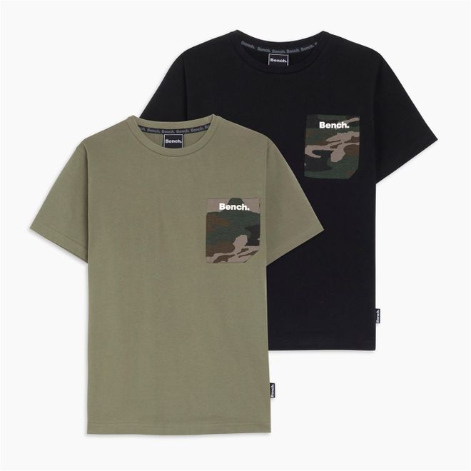 Boys Pack Of 2 Camo T-Shirts