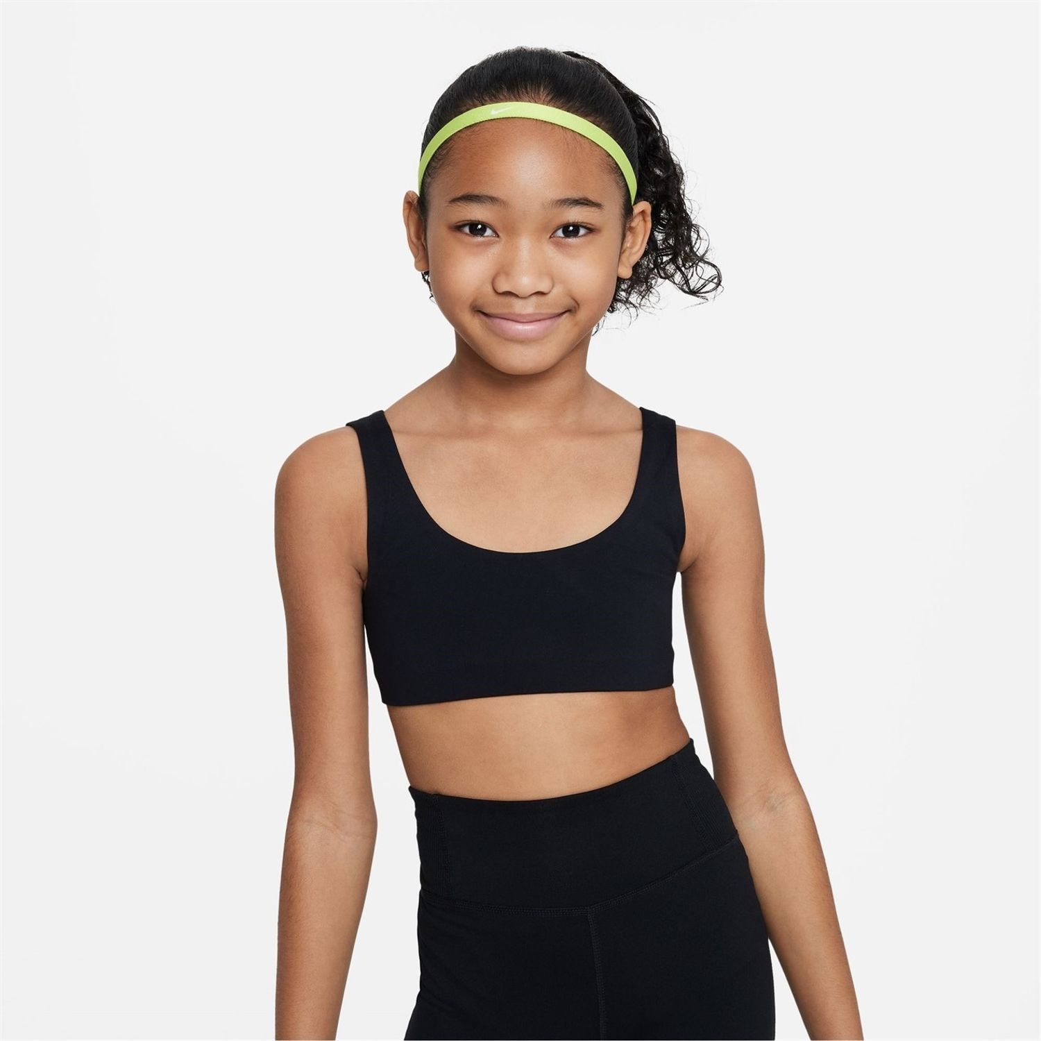 Black Nike Dri Fit Alate All U Big Kids (girls) Sports Bra - Get