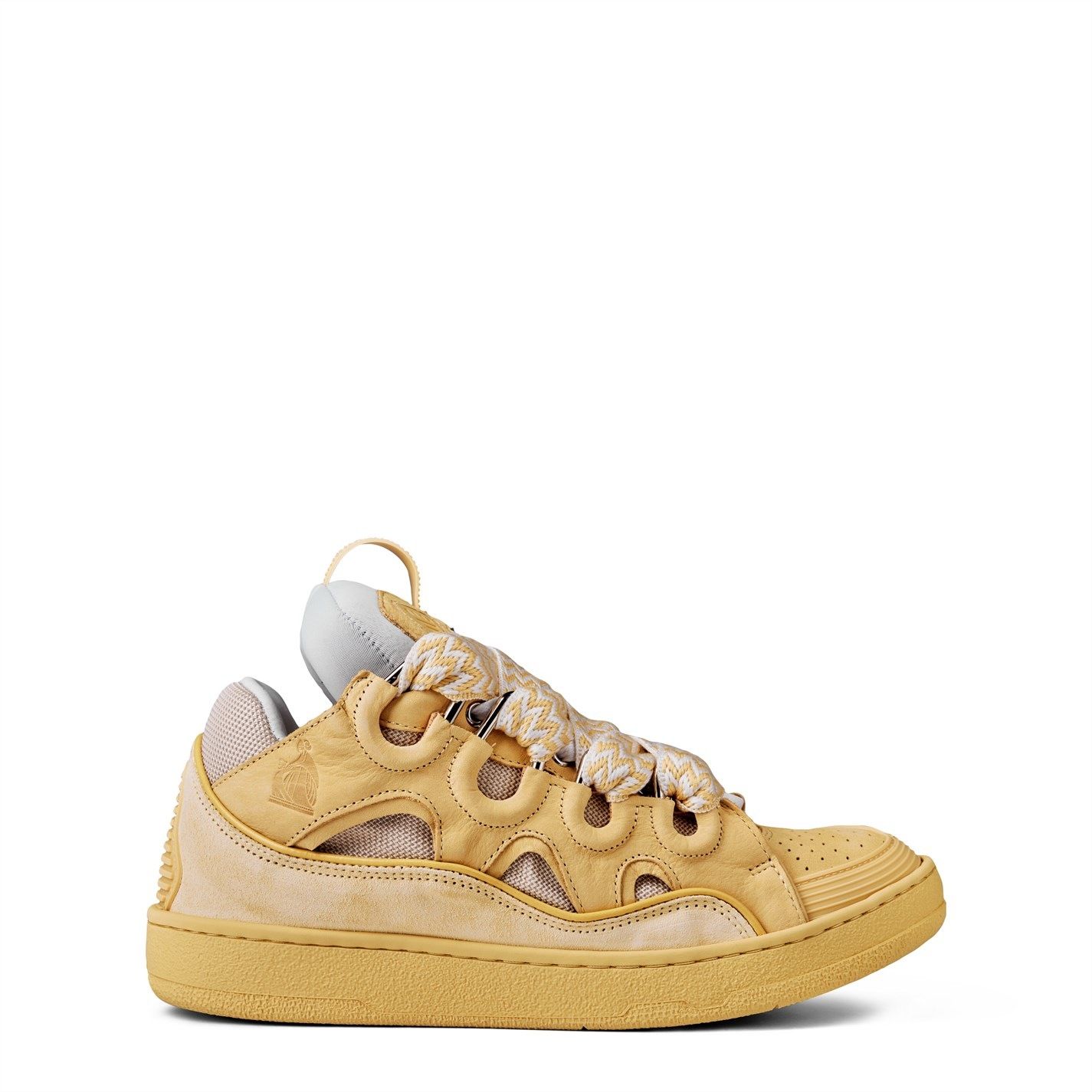 Lanvin Curb Sneakers in Yellow