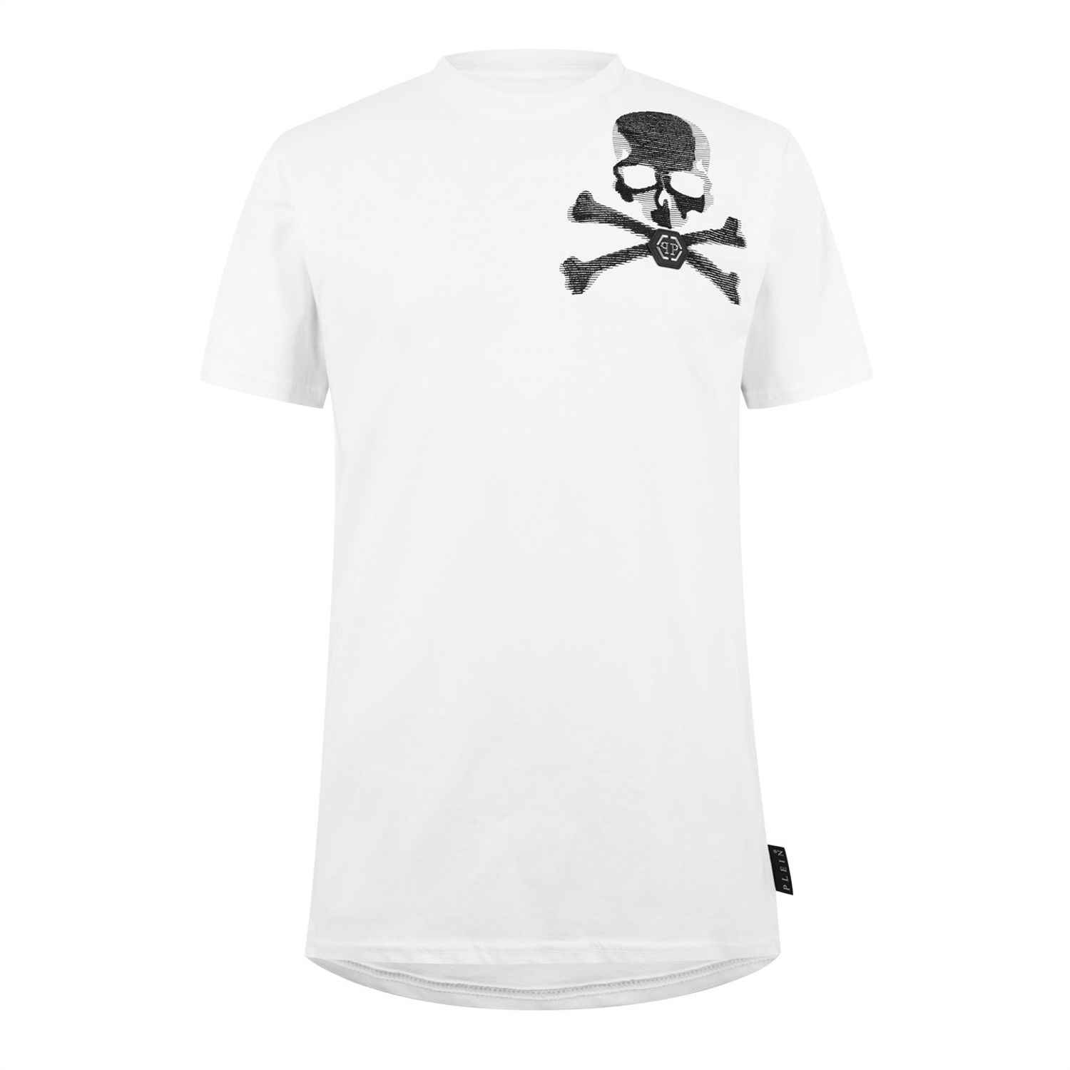 White Philipp Plein Skull Print T-Shirt - Get The Label