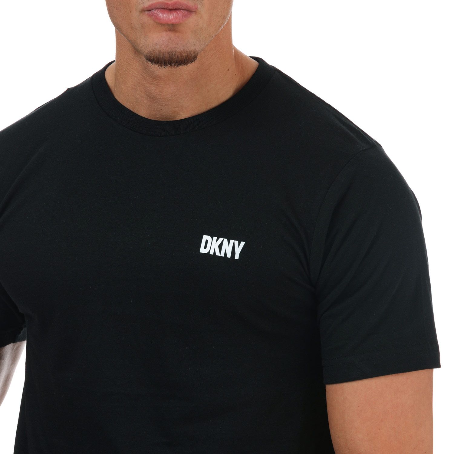 Label Black Grey - DKNY The 3 Mens White Pack T-Shirts Giants Get