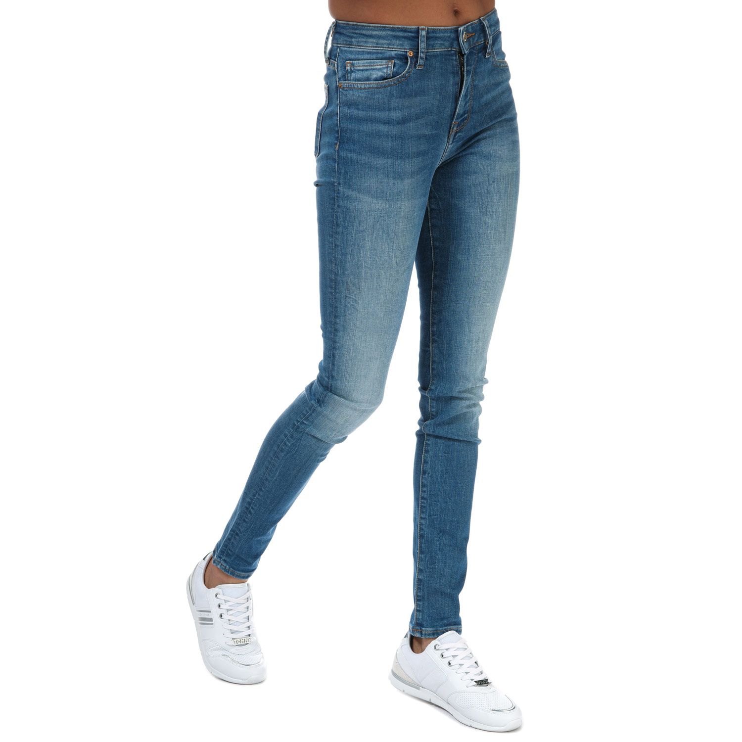 Womens Venice Heritage Slim Fit Faded Jeans