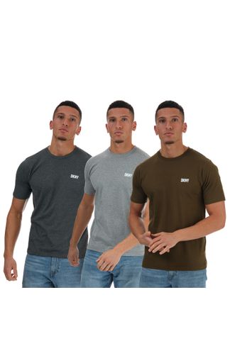 T-Shirts The Pack Mens 3 Label Get Lounge DKNY - Giants olive