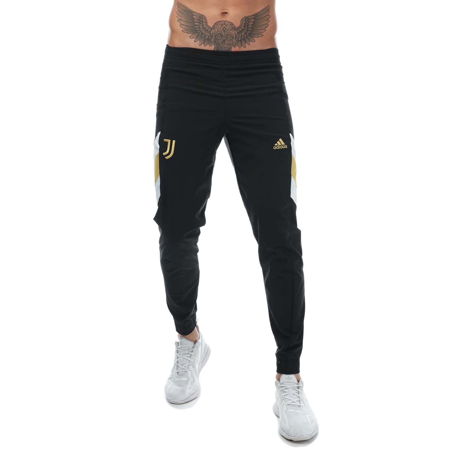 Mens Juventus Icon Woven Tracksuit Bottoms