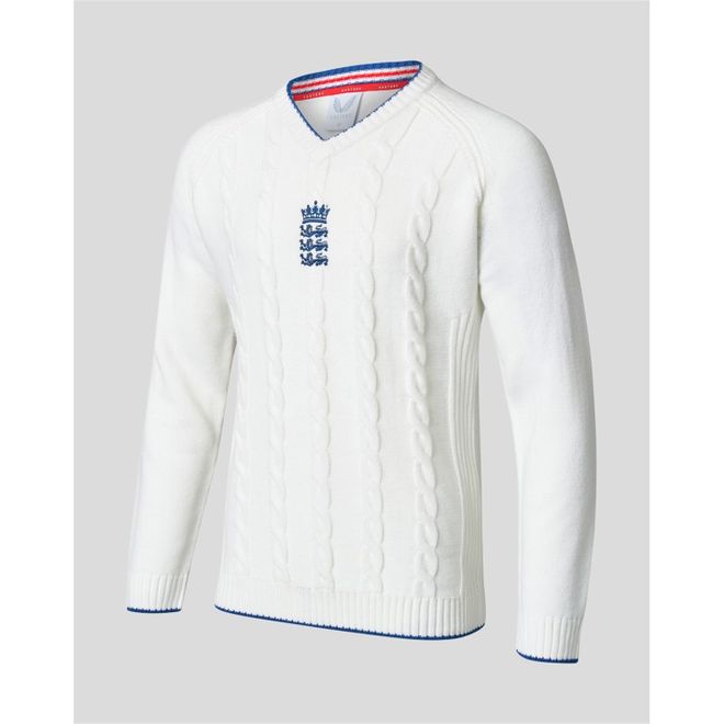 Mens England Cricket Knitted Sweatshirt 2023