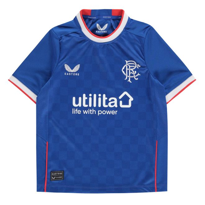 Rangers Fc Home Shirt 2022 2023 Junior Boys