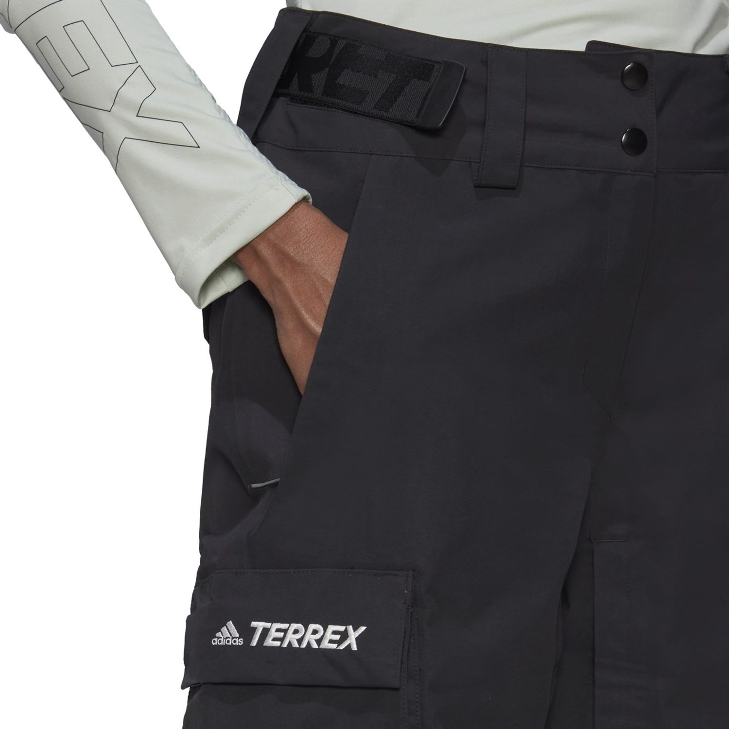 Black adidas Womens Terrex 3 Layer Post Consumer Nylon Snow Pants - Get ...