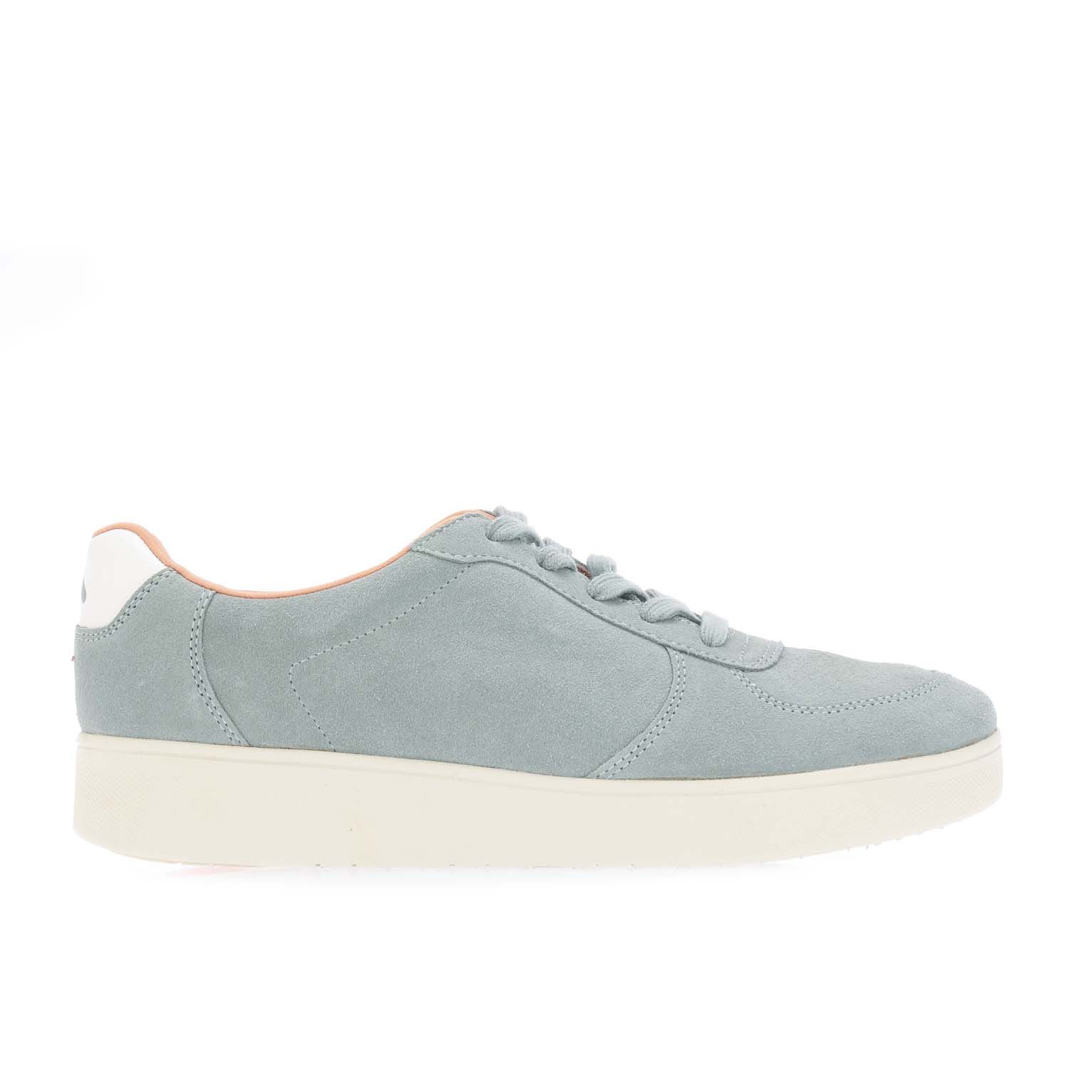 Womens Rally Suede-Mix Panel Trainers