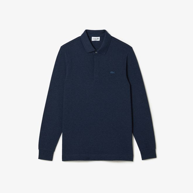 Smart Paris Long Sleeve Stretch Cotton Polo Shirt