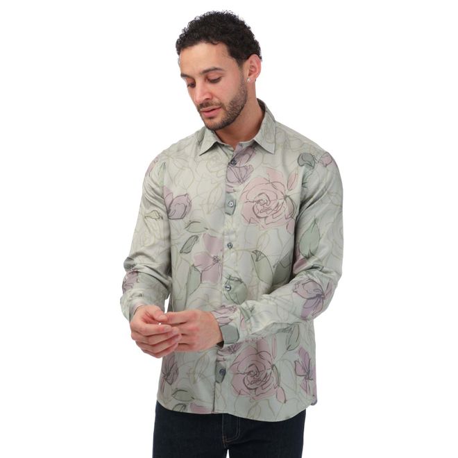 Bobbio Long Sleeve Floral Print Shirt