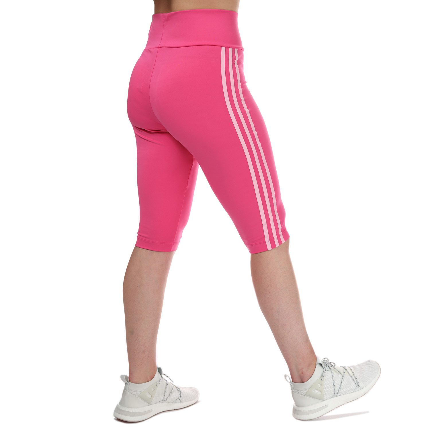 Pink adidas Originals Womens Fakten Short Tights - Get The Label