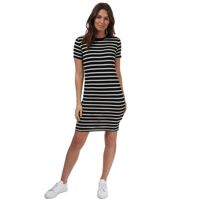 Womens Striped T-Shirt Dress
