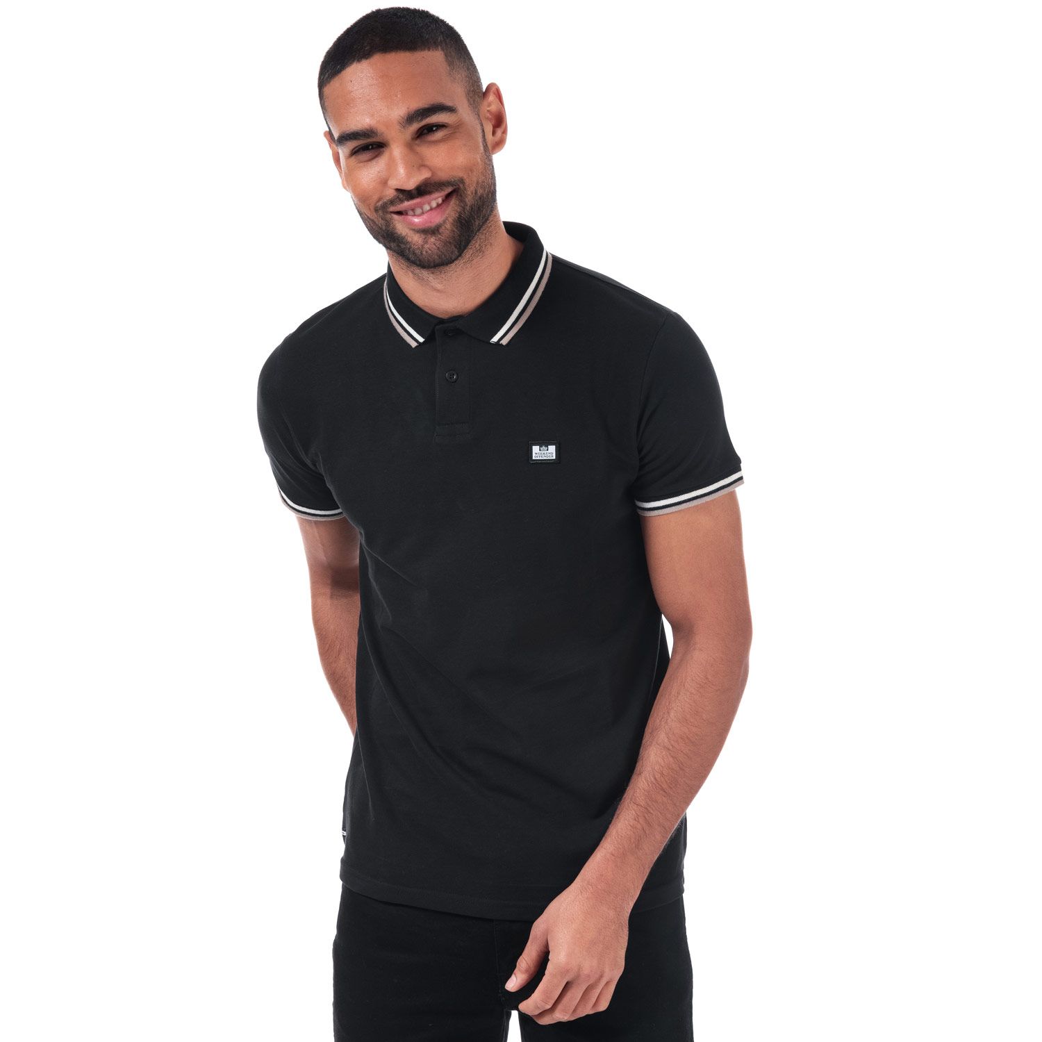 Black Weekend Offender Mens Liberty Tipped Polo Shirt - Get The Label