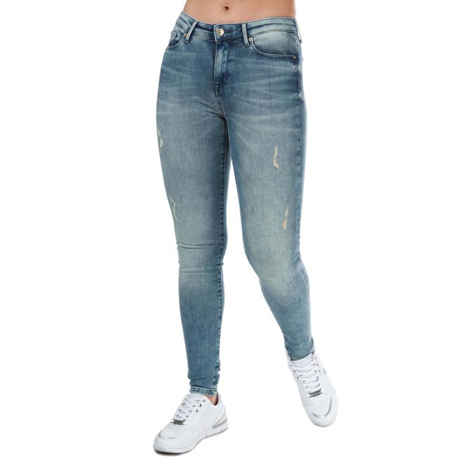 Womens Como Heritage Faded Skinny Fit Jeans