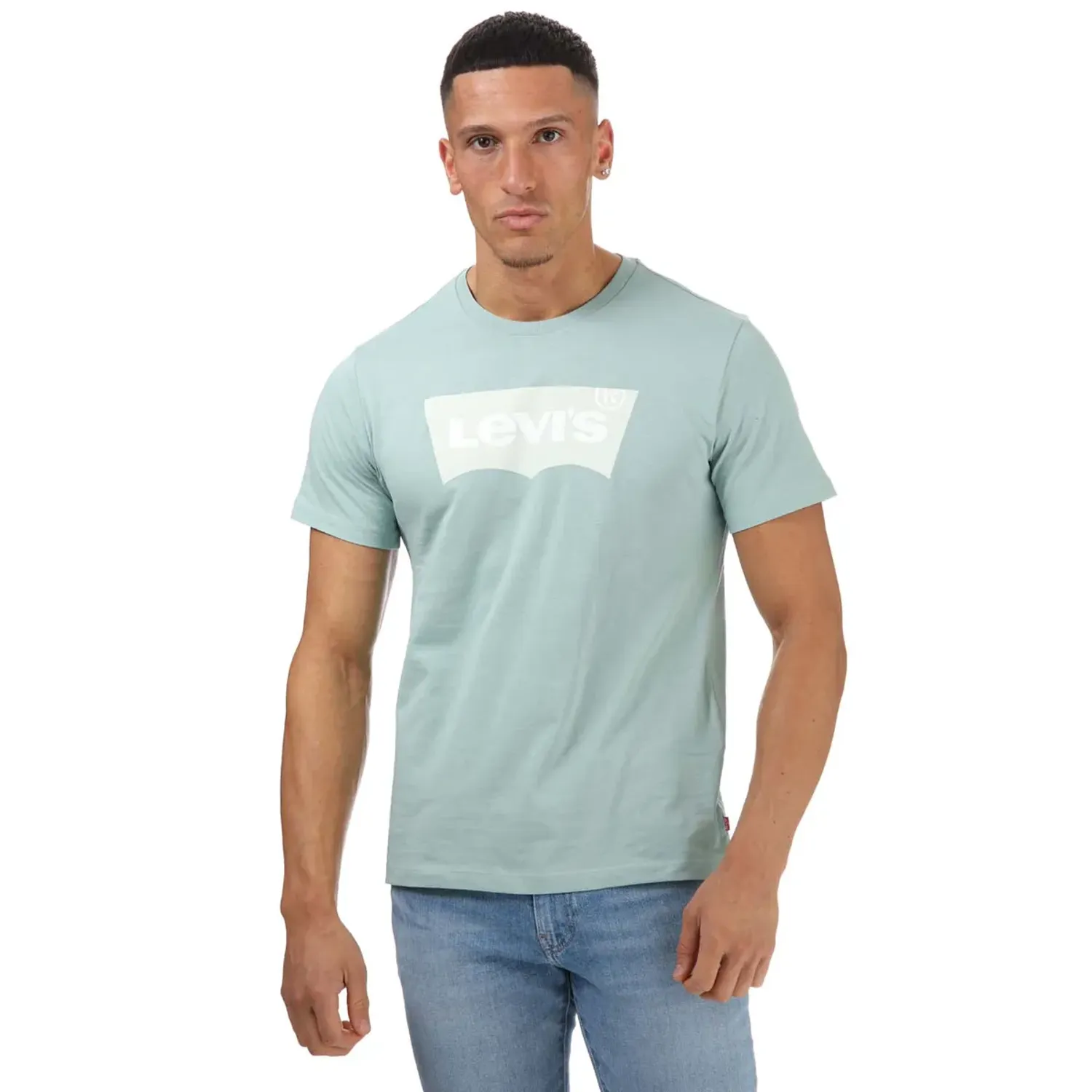 Mint Levis Mens Graphic Housemark T-Shirt - Get The Label