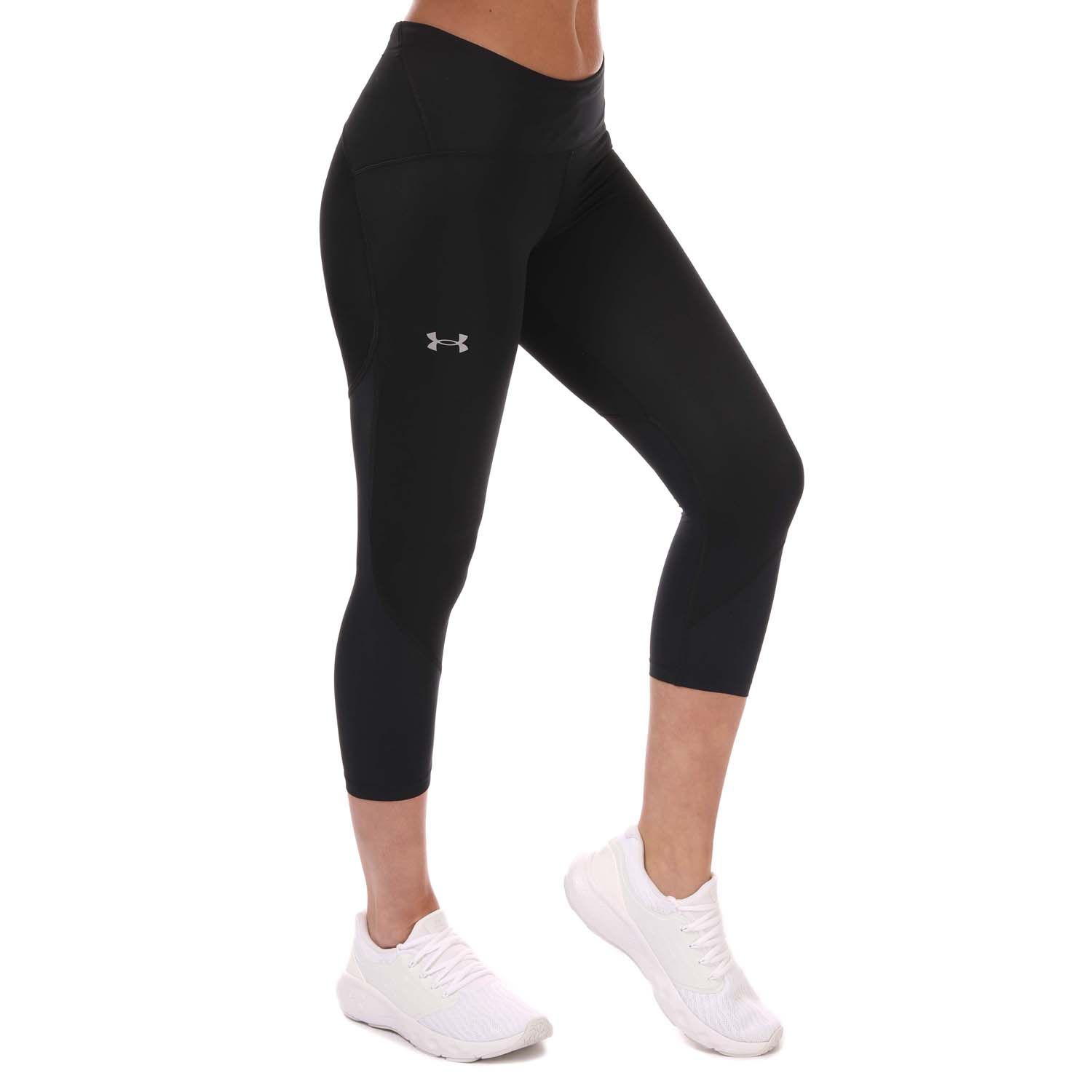 Cropped Under Armor leggings with mesh
