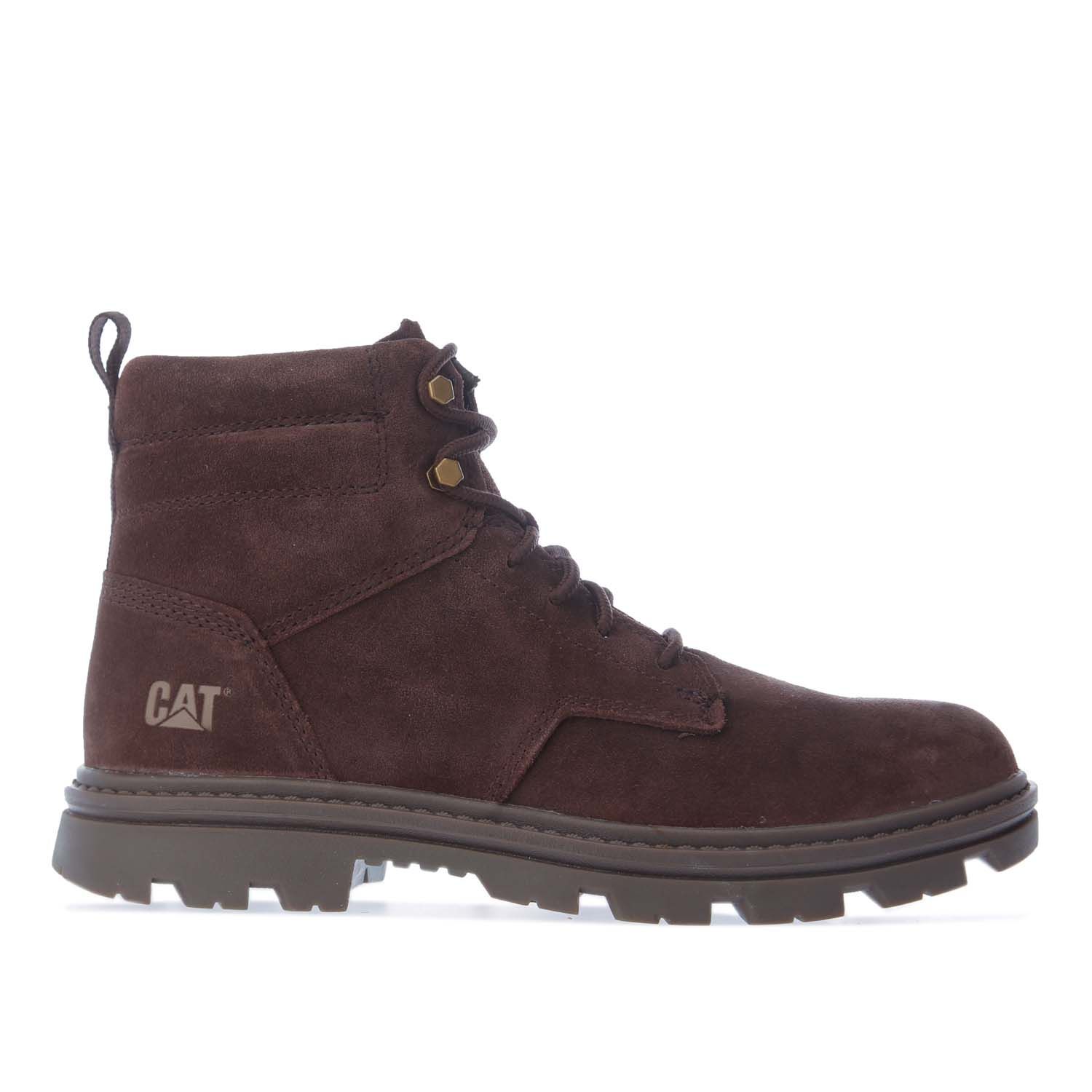 Bloody fatigue Petulance Dark Brown Caterpillar Mens Practitioner Boots - Get The Label