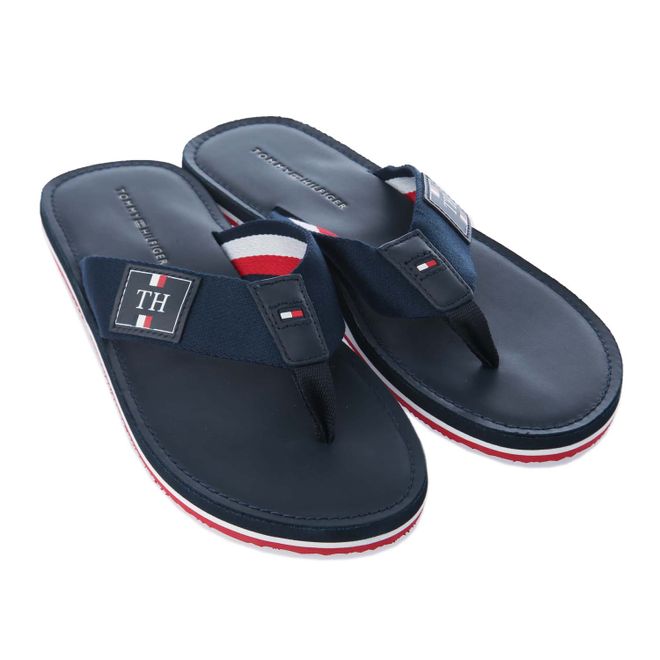 Mens Elevated Leather Beach Sandal