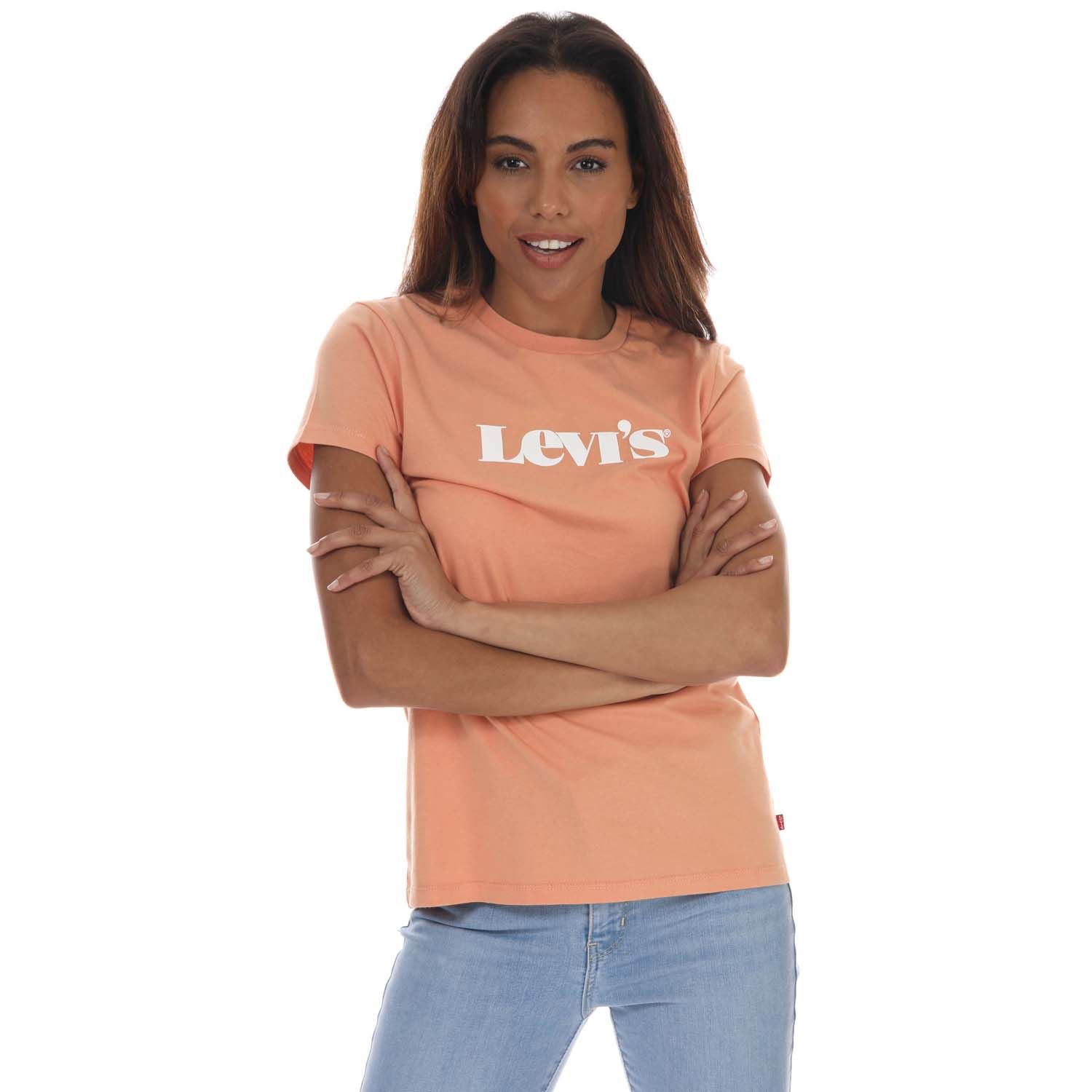 Peach Levis Womens The Perfect T-Shirt - Get The Label