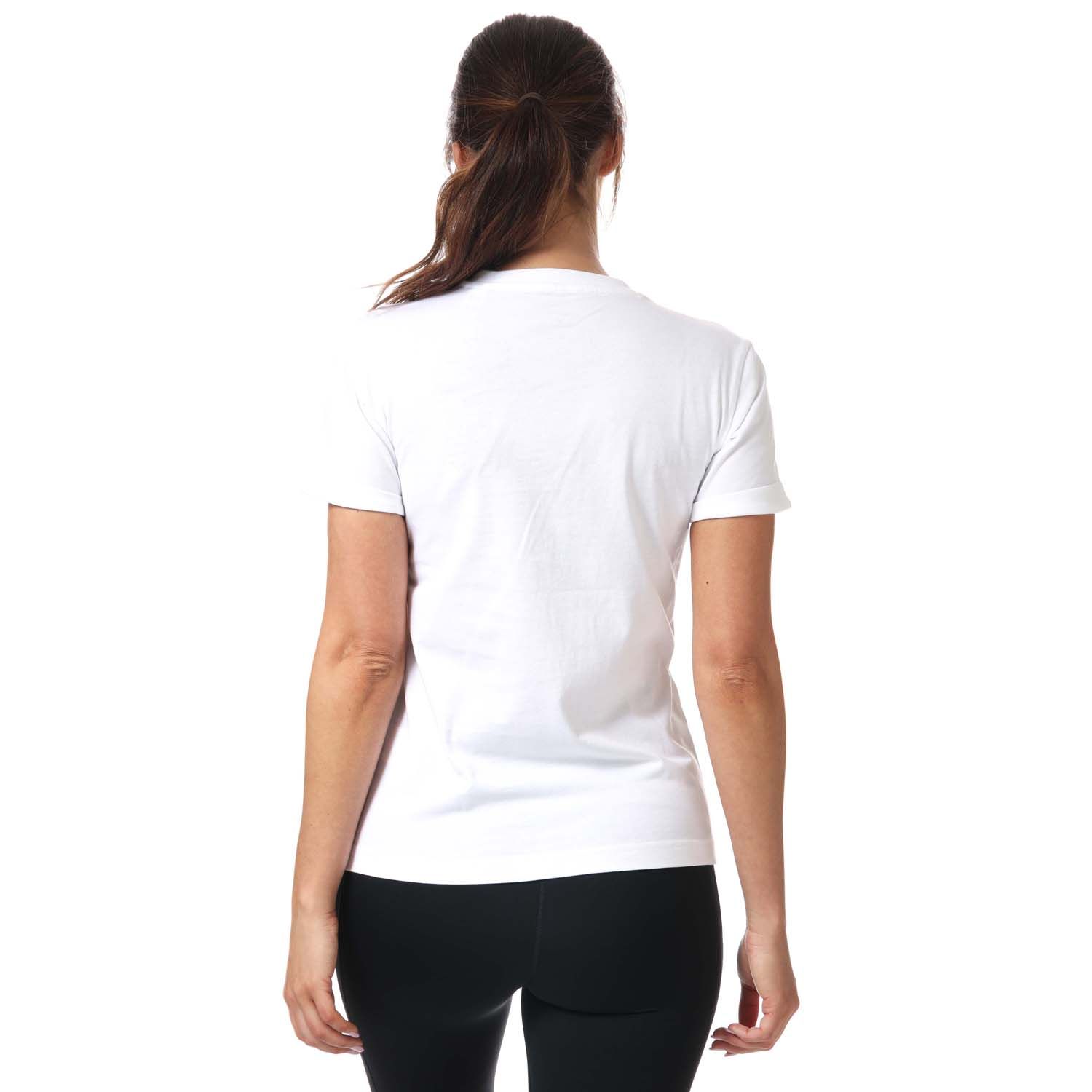 White adidas Womens Big Graphic T-Shirt - Get The Label